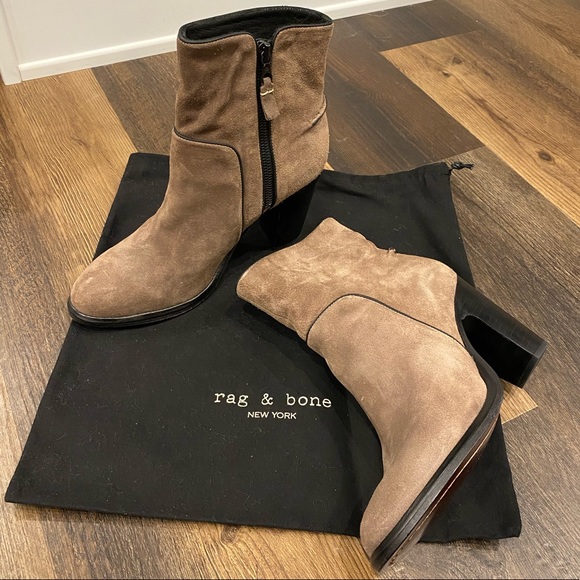 Rag & Bone Grayson Suede Ankle Boot - Picture 1 of 8